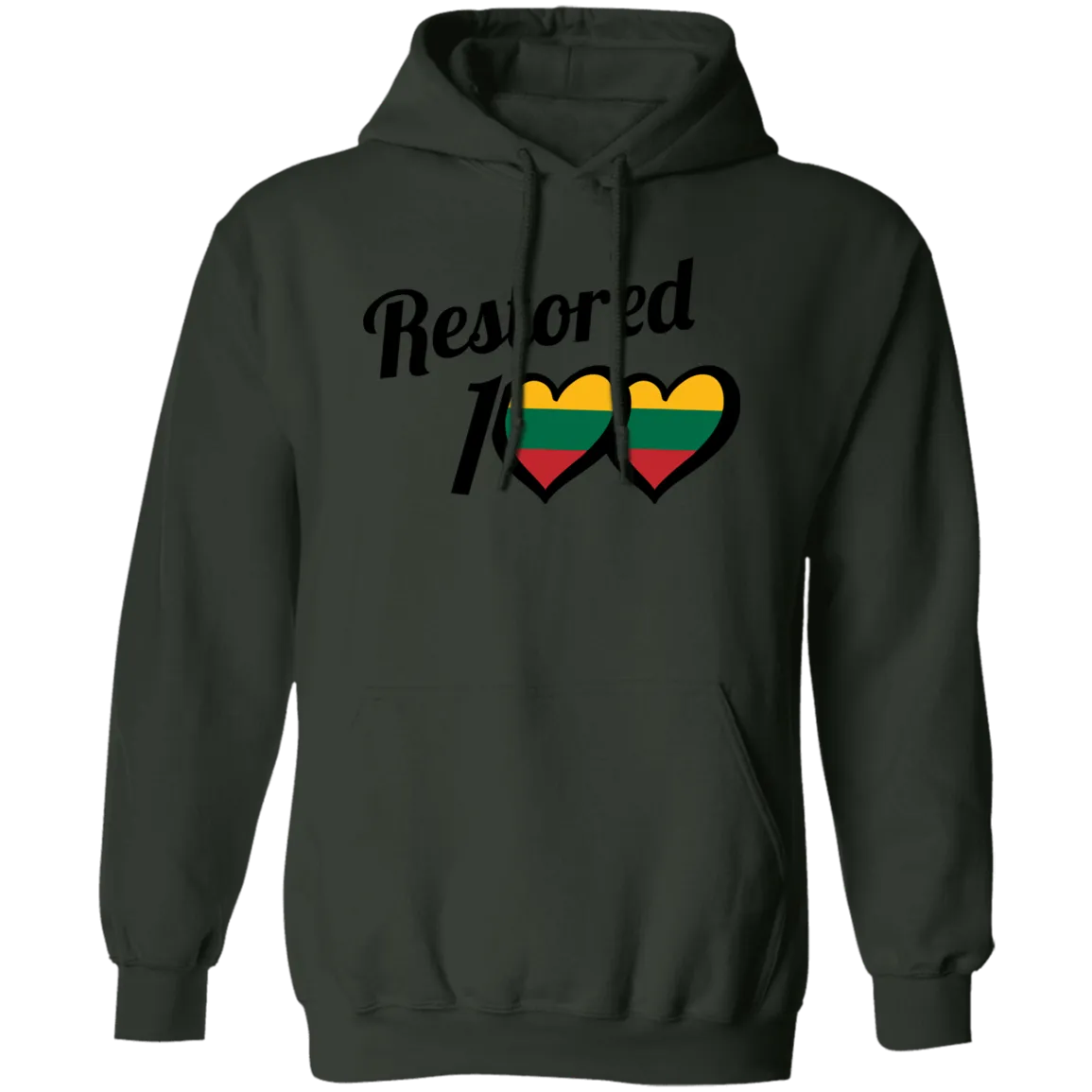Restored 100 - Men/Women Unisex Comfort Pullover Hoodie