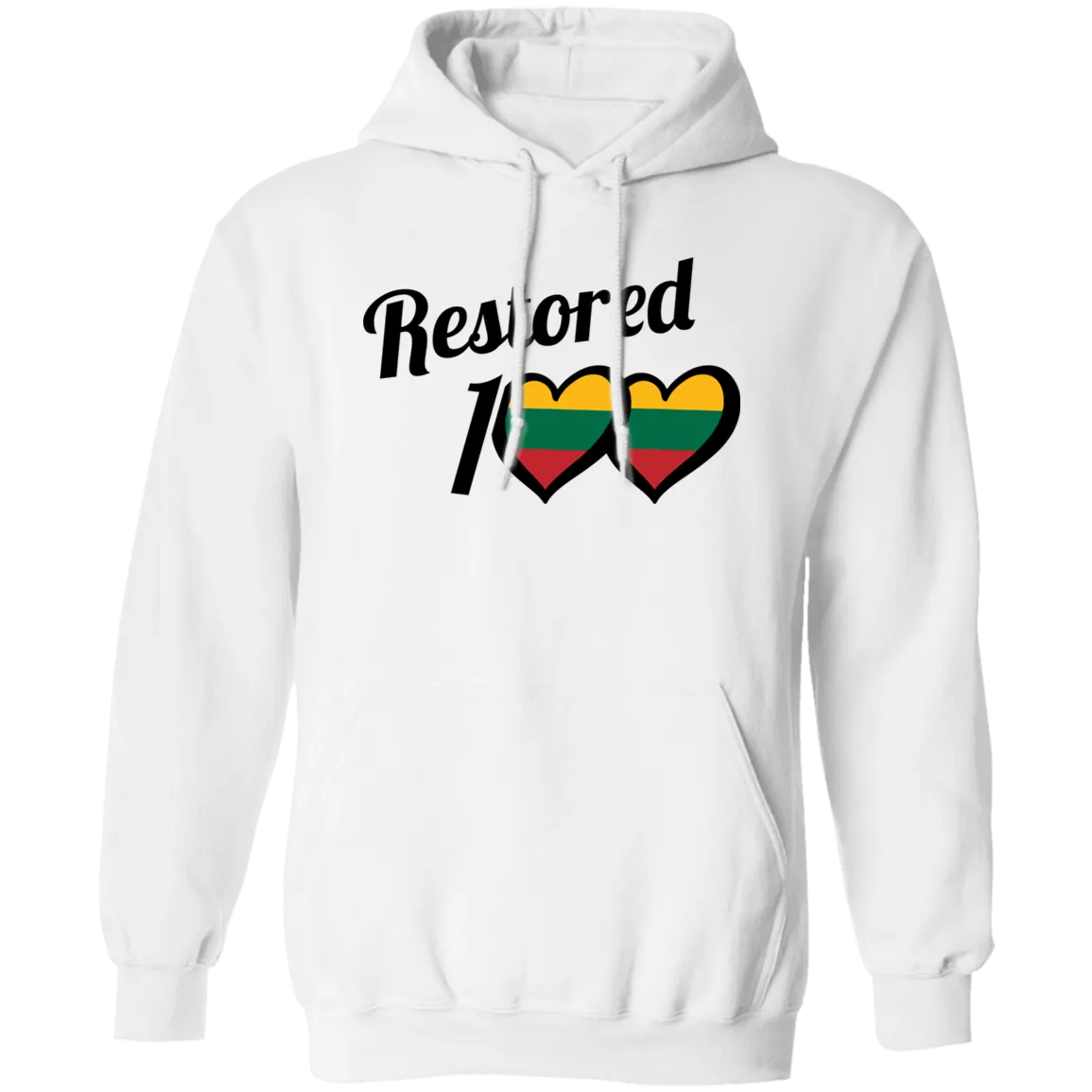 Restored 100 - Men/Women Unisex Comfort Pullover Hoodie