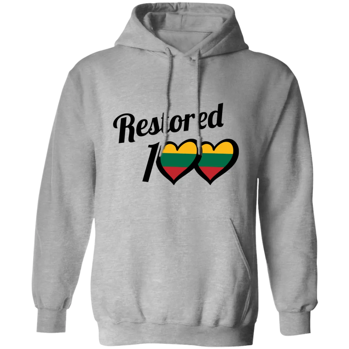 Restored 100 - Men/Women Unisex Comfort Pullover Hoodie