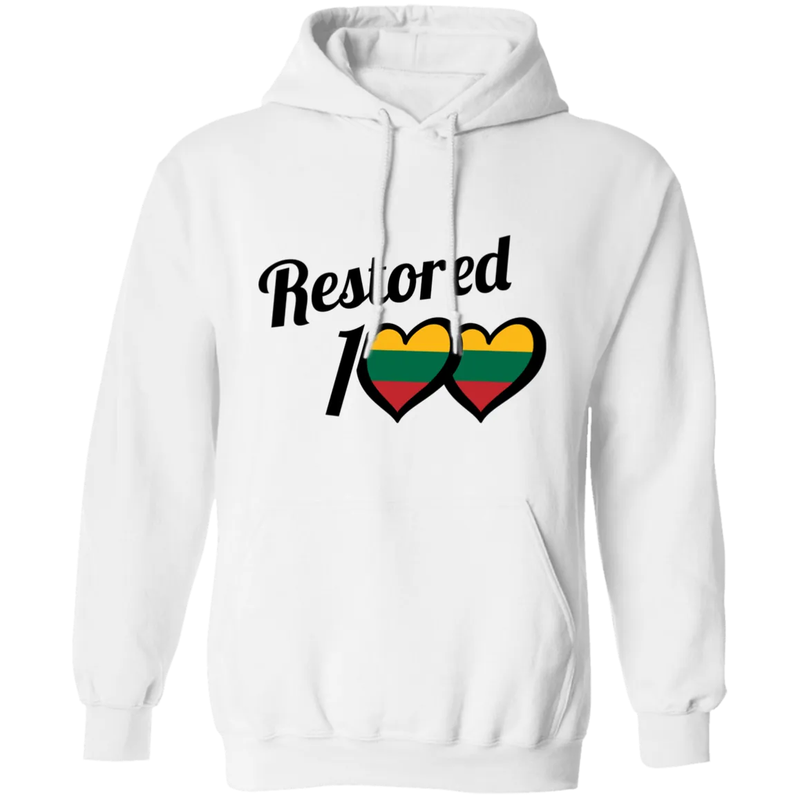 Restored 100 - Men/Women Unisex Comfort Pullover Hoodie