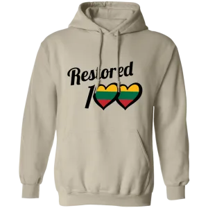 Restored 100 - Men/Women Unisex Comfort Pullover Hoodie