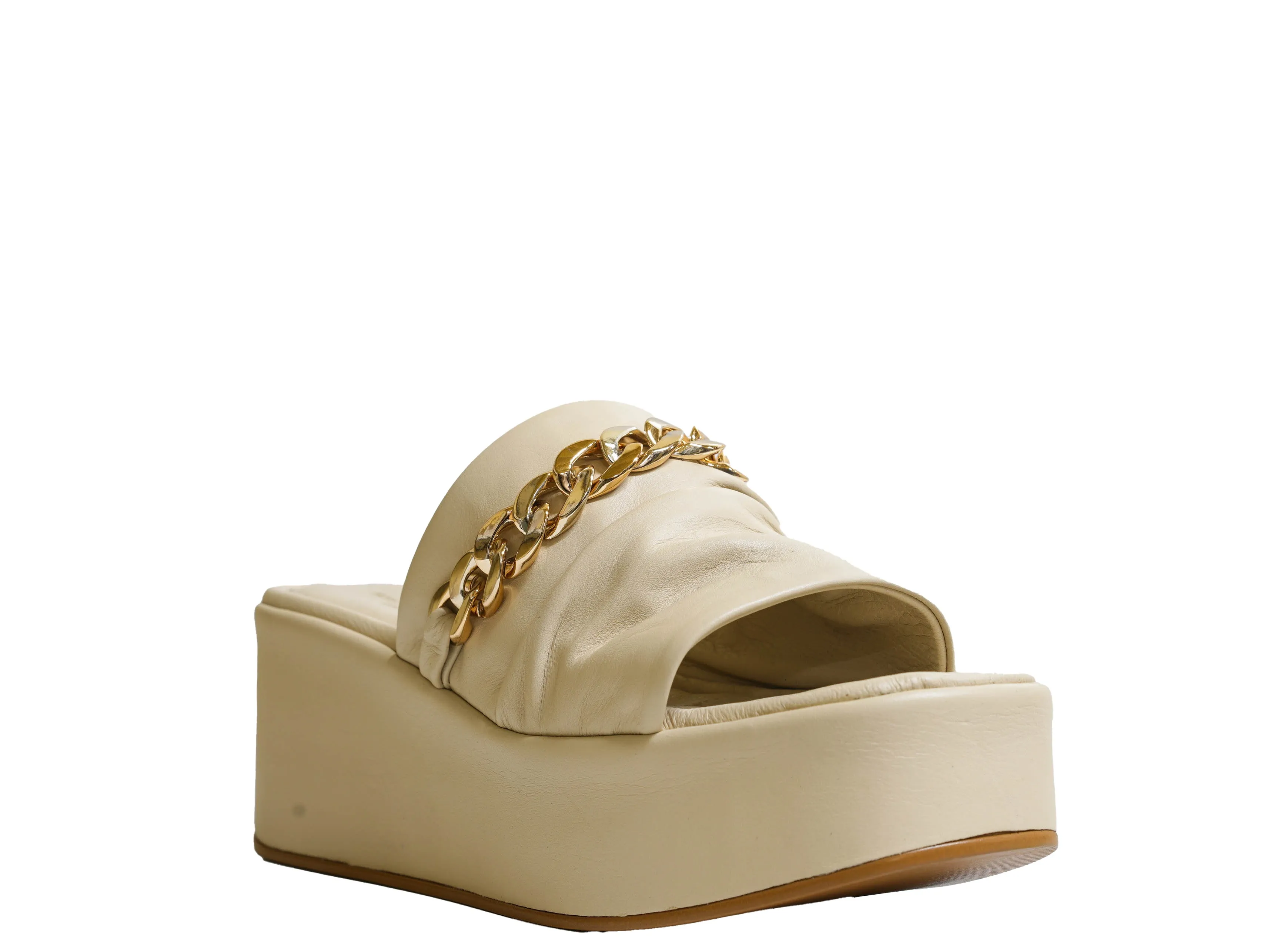Roberto Serpentini Women's Beige Chain Wedge M40