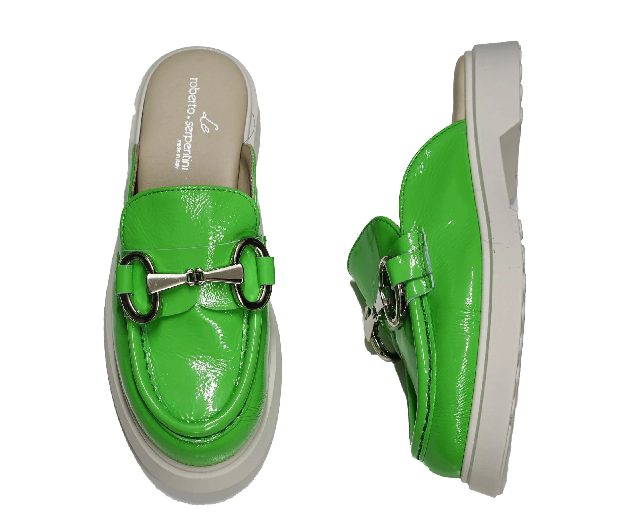 Roberto Serpentini Women's Naplak Green Sabot669 40% OFF