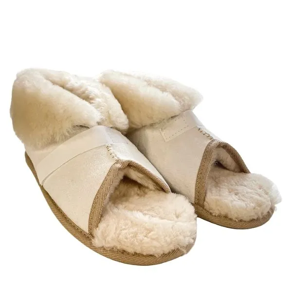 Sheepkin Slippers Open Toe