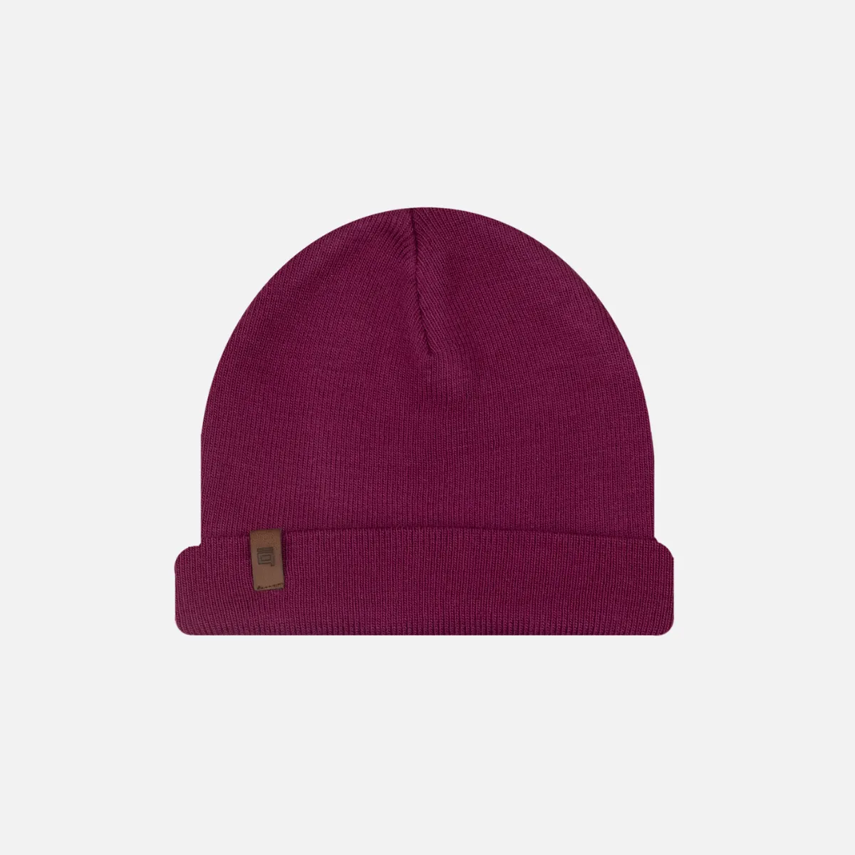Signature beanie.  Burgundy