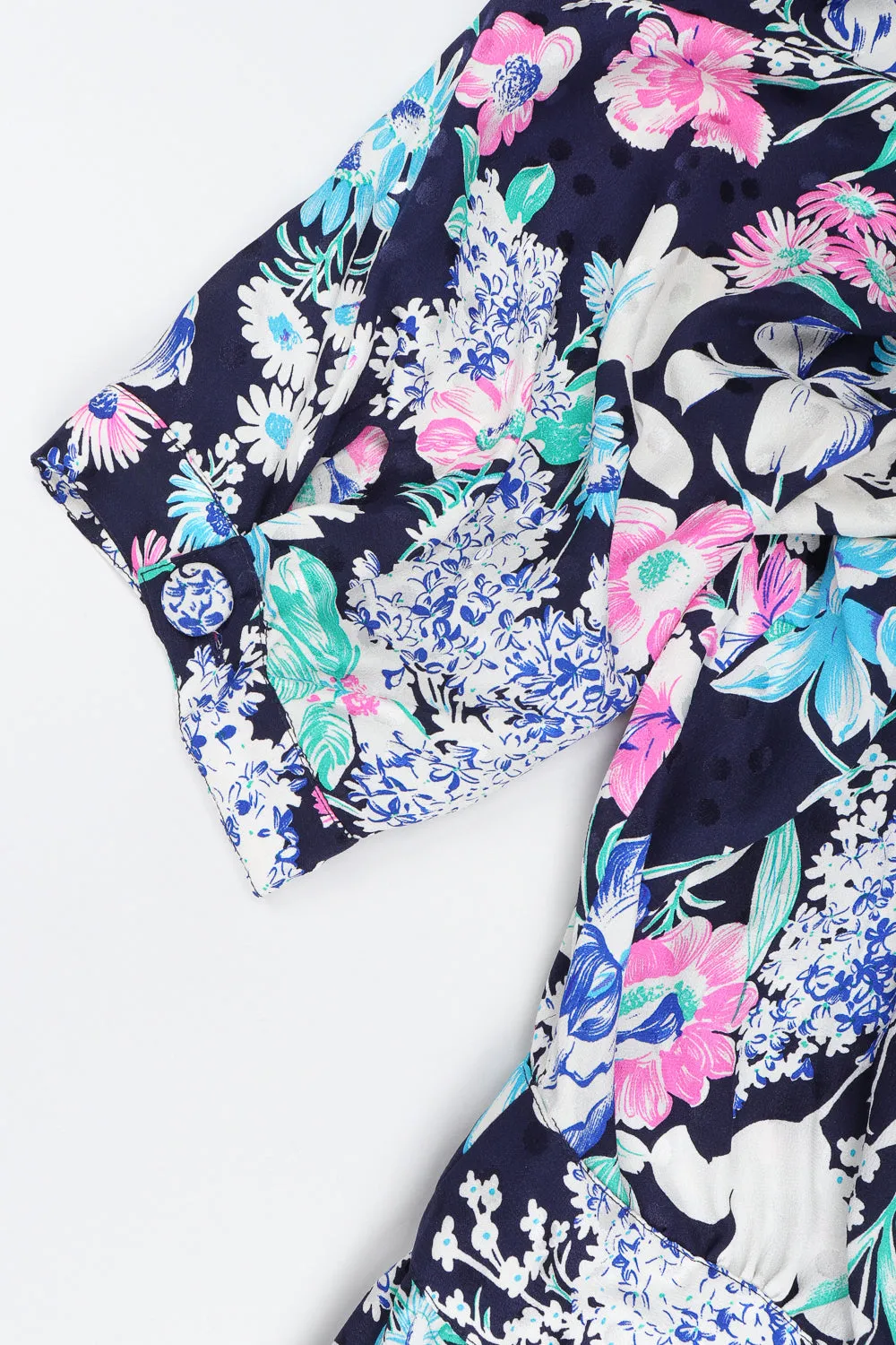 Silk Floral Wrap Dress