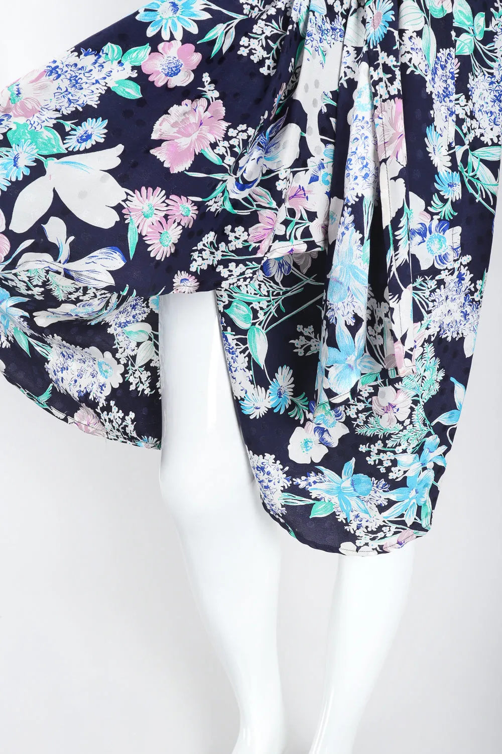 Silk Floral Wrap Dress