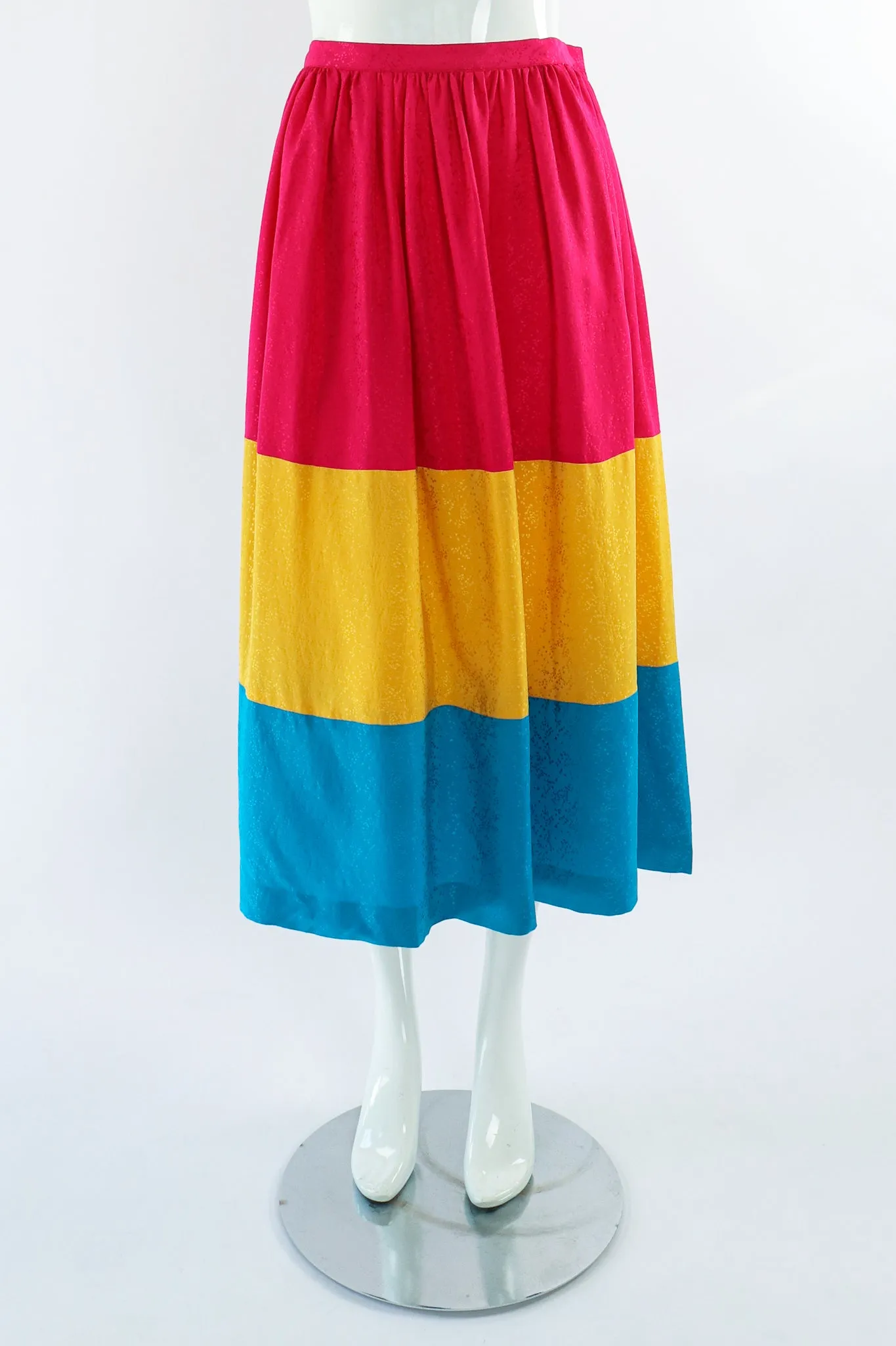 Silk Tiered Top & Skirt Set