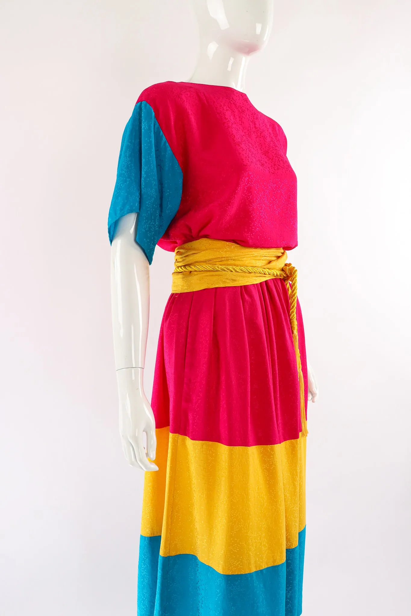 Silk Tiered Top & Skirt Set