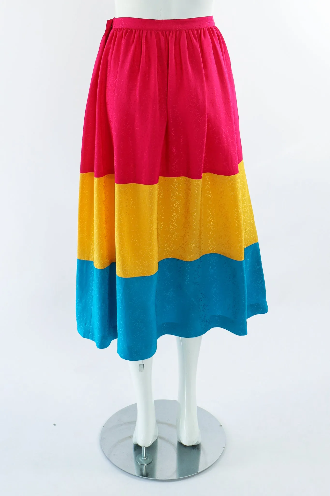 Silk Tiered Top & Skirt Set