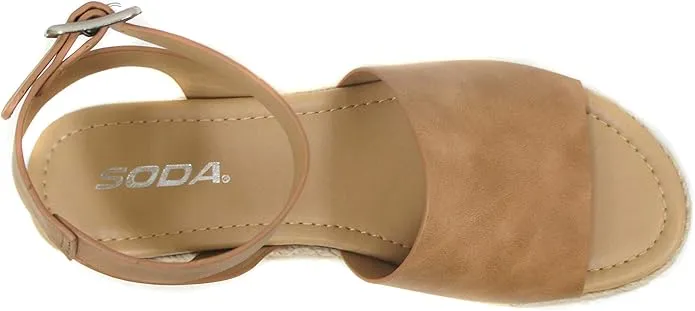 Soda Topic Espadrilles Flatform Wedge Casual Sandal