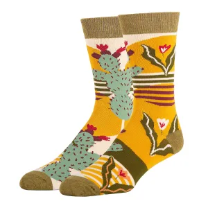 Sol De Cactus | Men's Premium Cotton Crew Dress Socks Oooh yeah sock