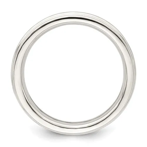 Sterling Silver 3mm Milgrain Comfort Fit Band