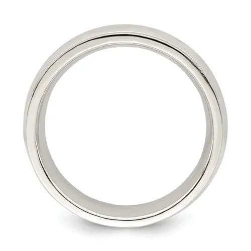 Sterling Silver 6mm Milgrain Comfort Fit Band
