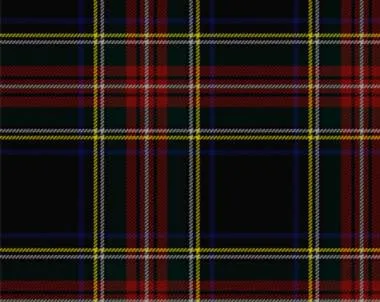 Stewart Black Modern Tartan Neck Tie