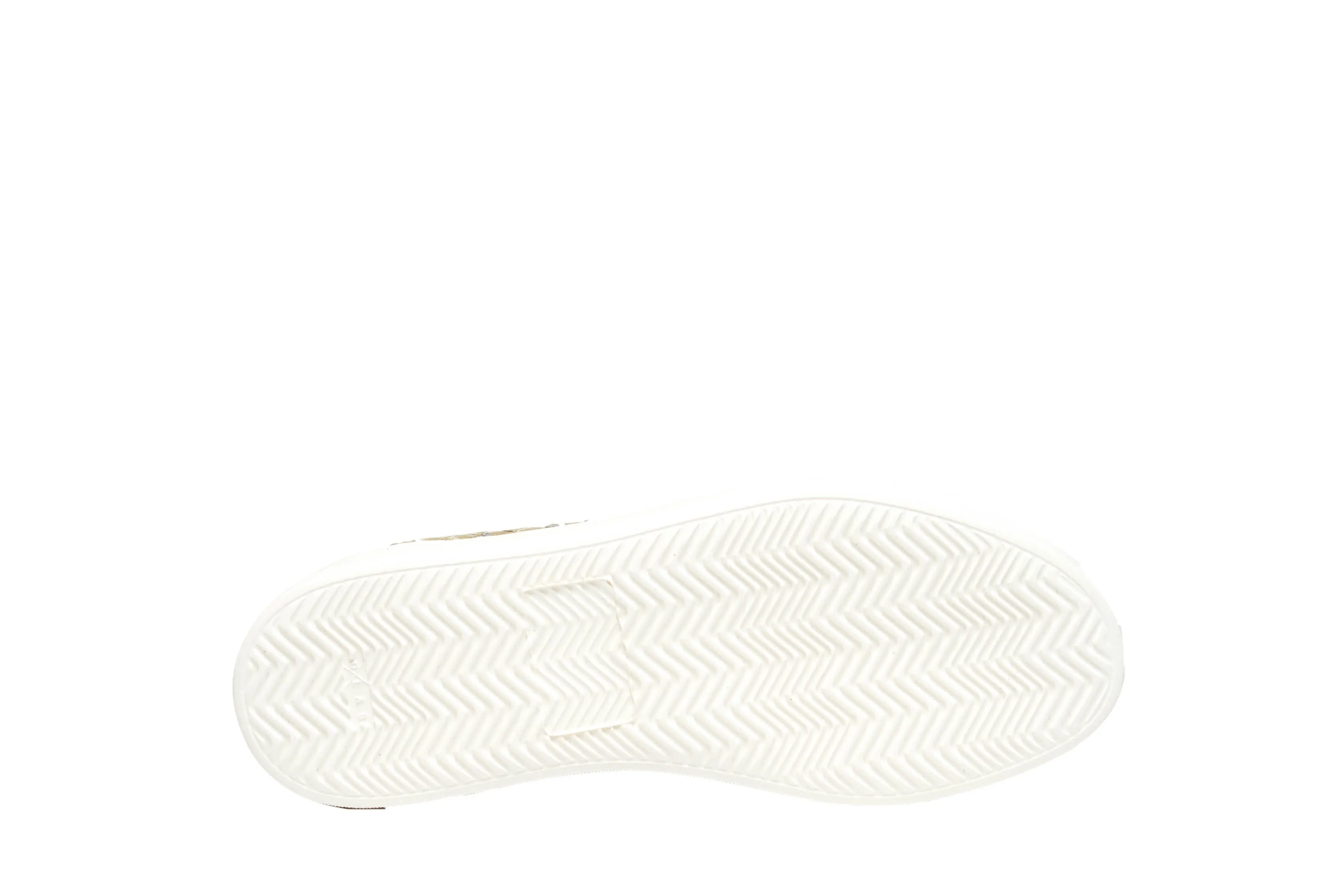 Stokton Women's Gold Leather Printed Sneaker 675U