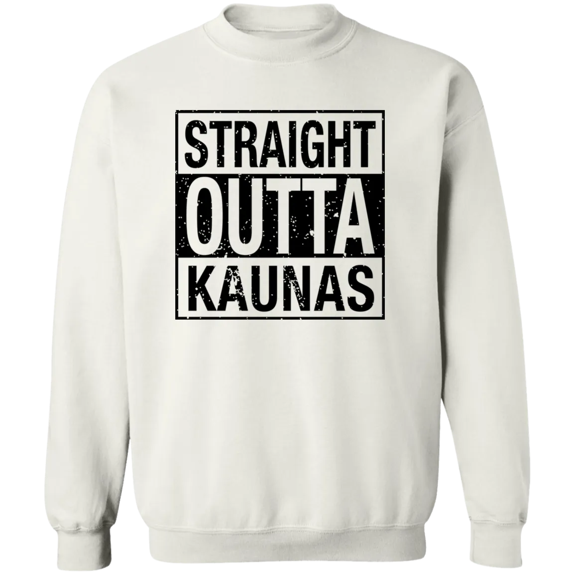 Straight Outta Kaunas - Men/Women Unisex Comfort Crewneck Pullover Sweatshirt