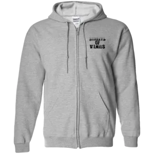 Streets of Vilnius - Men/Women Unisex Comfort Full-Zip Hoodie