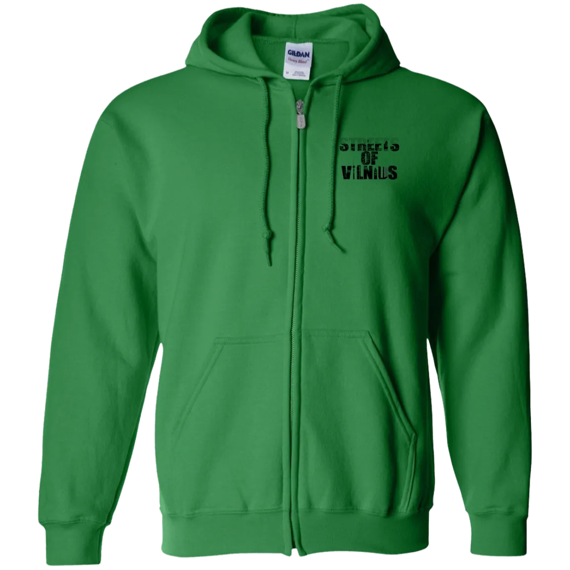 Streets of Vilnius - Men/Women Unisex Comfort Full-Zip Hoodie