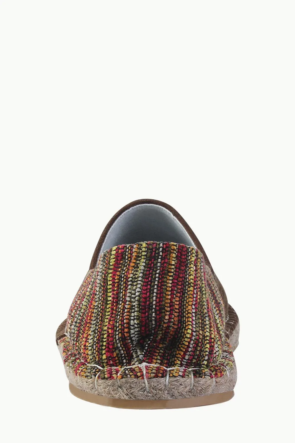 Suede Espadrilles with Canvas Print