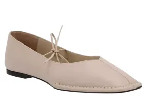 Sway Cream Leather Ballet Flats