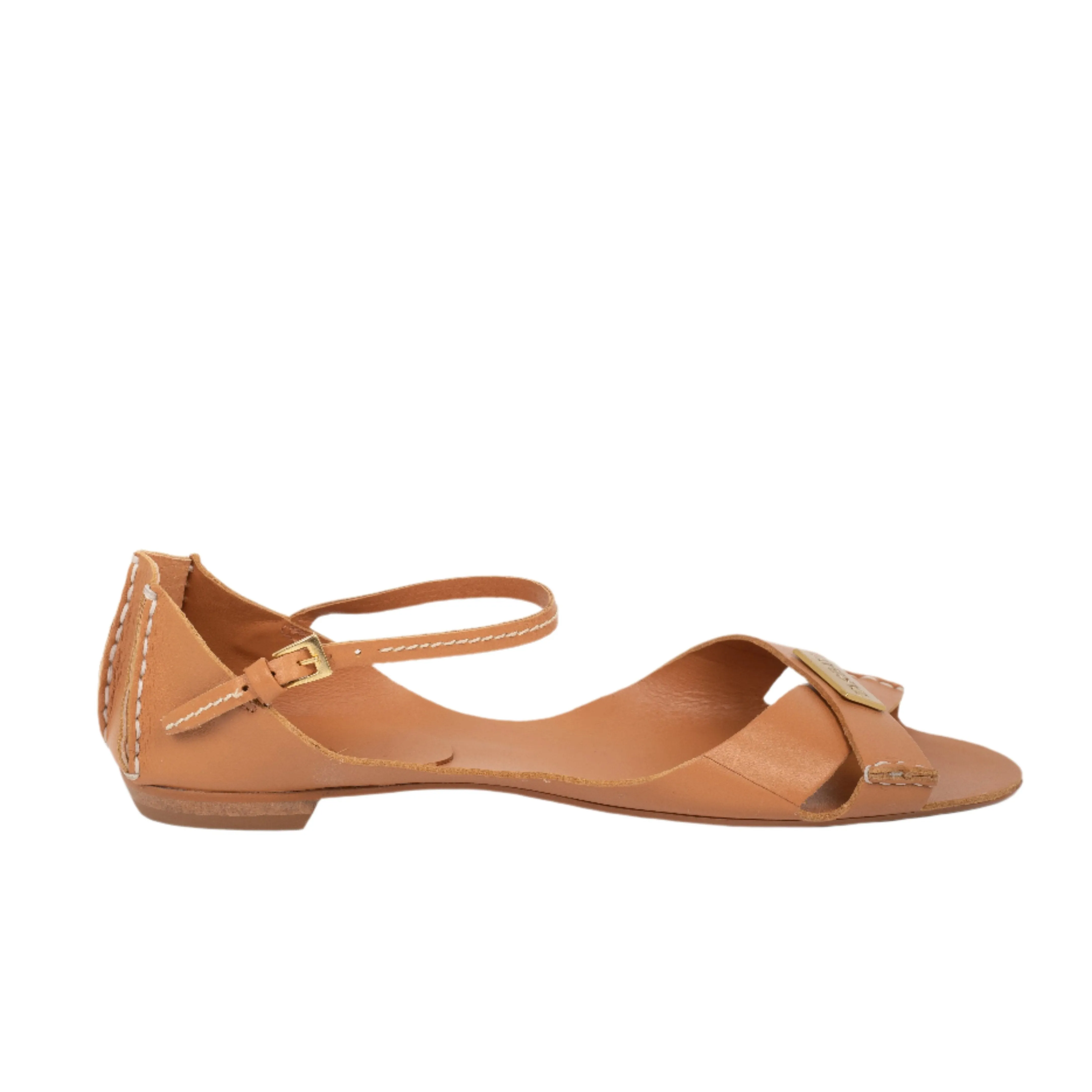 Tajali Leather Sandals - Almond