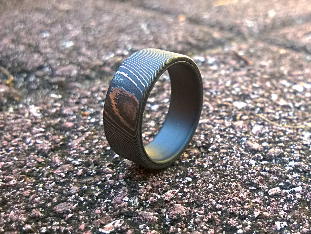 Tempest (Hi Contrast Damascus & Matte Black Titanium)