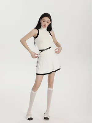 Tennis Girl - Knitwear Set (With Belt)
