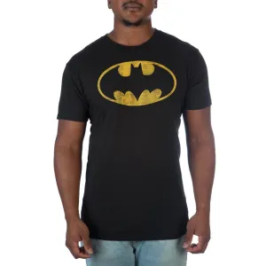 The Batman Yellow Bat Symbol T-shirt Tee Shirt