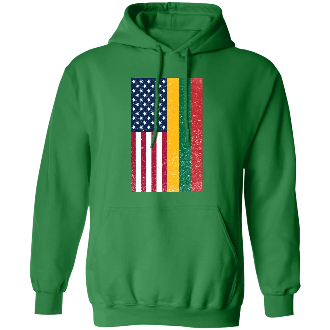 USA Lithuania Flag - Men/Women Unisex Comfort Pullover Hoodie
