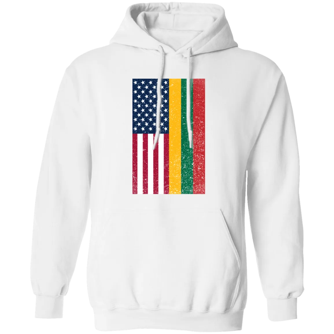 USA Lithuania Flag - Men/Women Unisex Comfort Pullover Hoodie