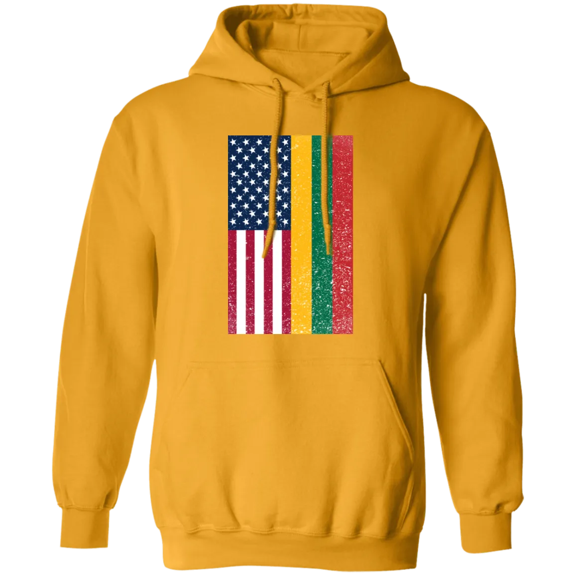 USA Lithuania Flag - Men/Women Unisex Comfort Pullover Hoodie