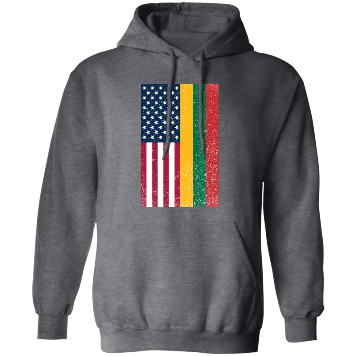 USA Lithuania Flag - Men/Women Unisex Comfort Pullover Hoodie