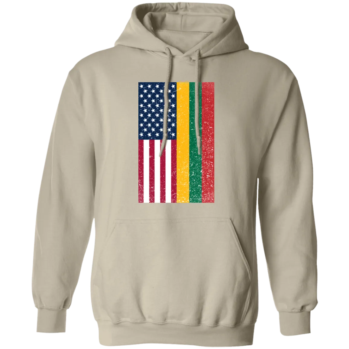 USA Lithuania Flag - Men/Women Unisex Comfort Pullover Hoodie