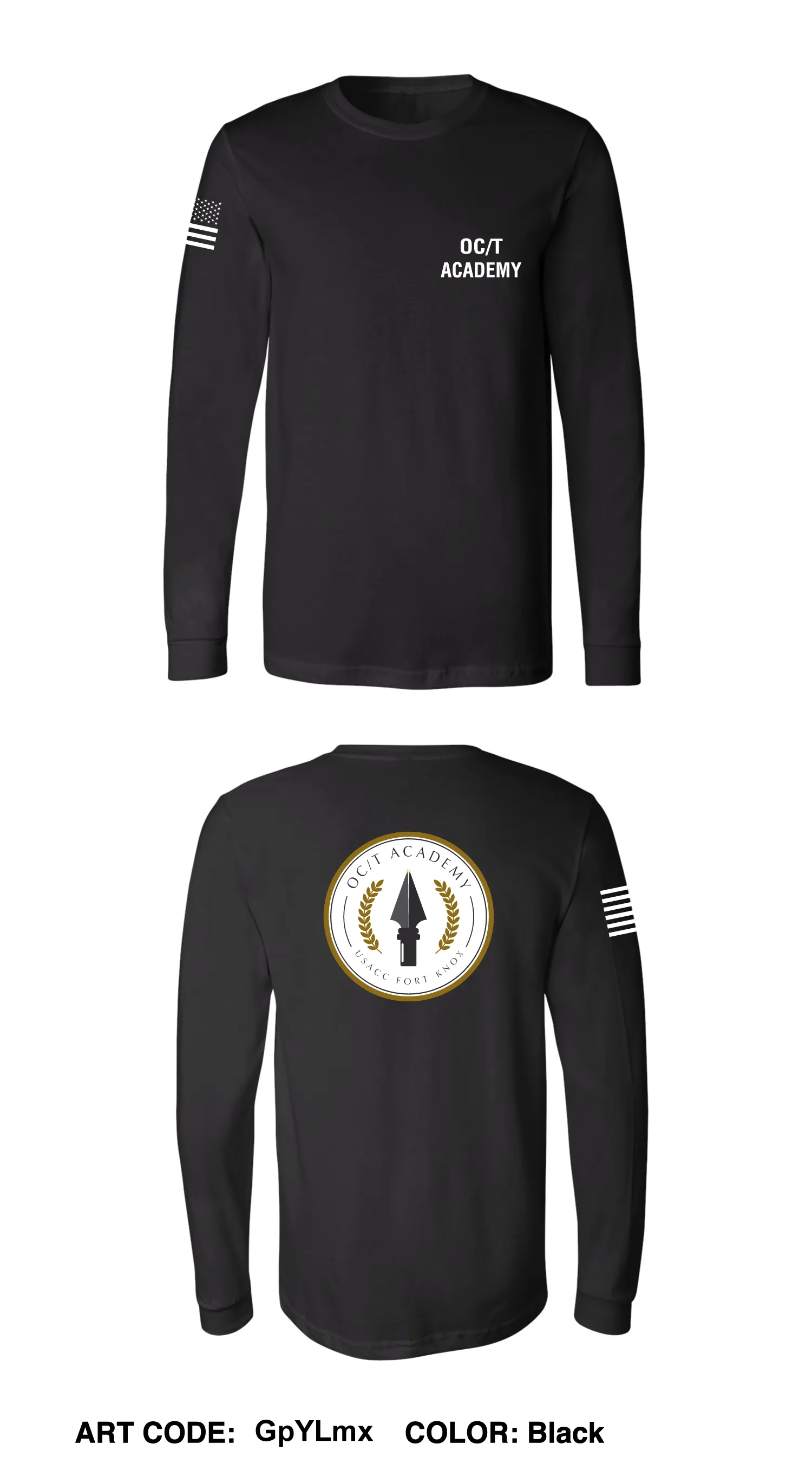 USACC OC-T Academy Comfort Men's Cotton LS Tee - GpYLmx