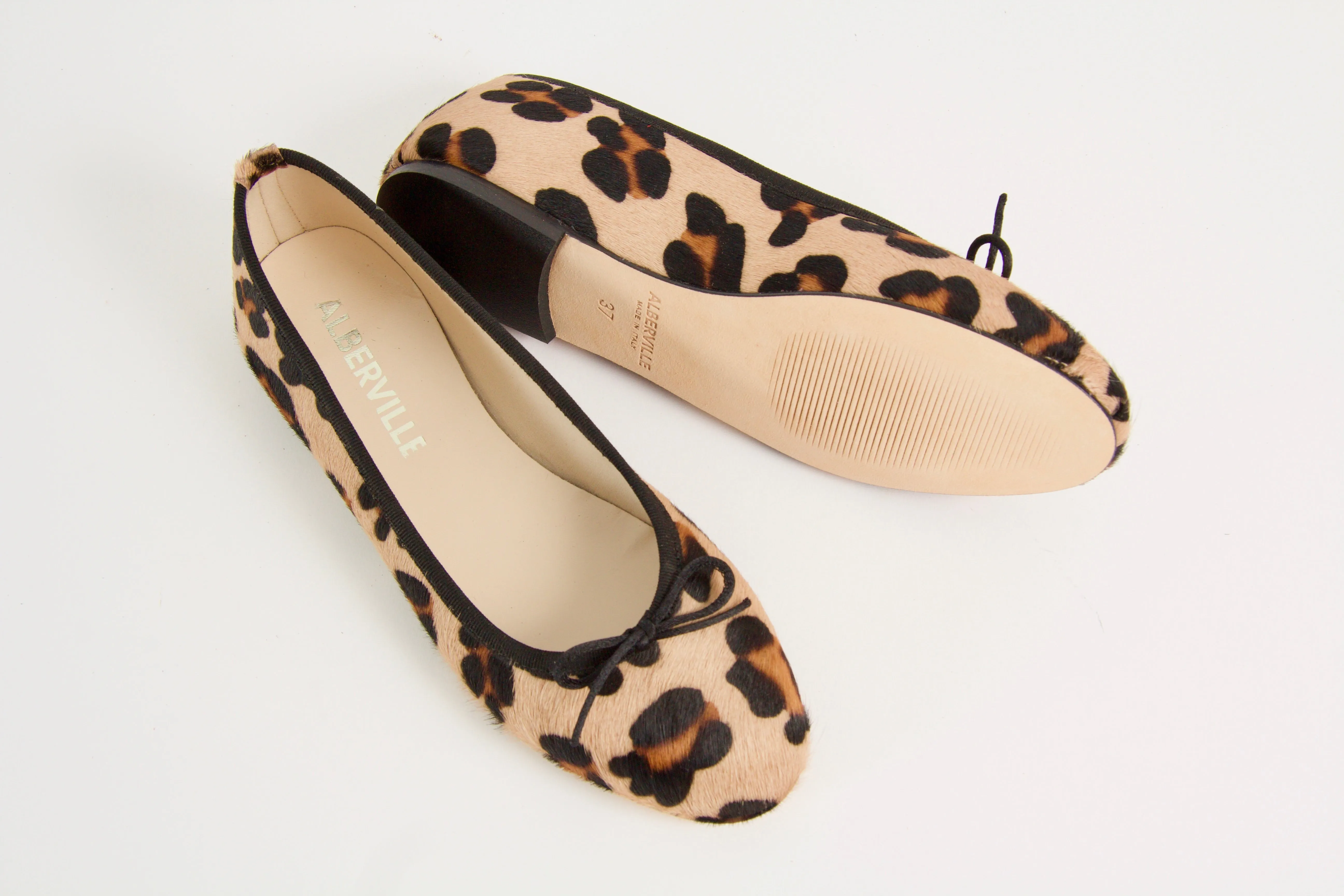 Vanessa Leopard Ballerina Shoes