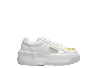 Versace Jeans Women's White & Gold Sneaker 75VA3ST2 - 40% OFF