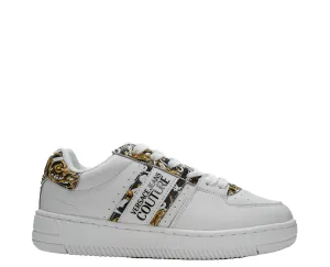 Versace Jeans Women's White Logo Sneakers 73VA3SJ - 40% OFF