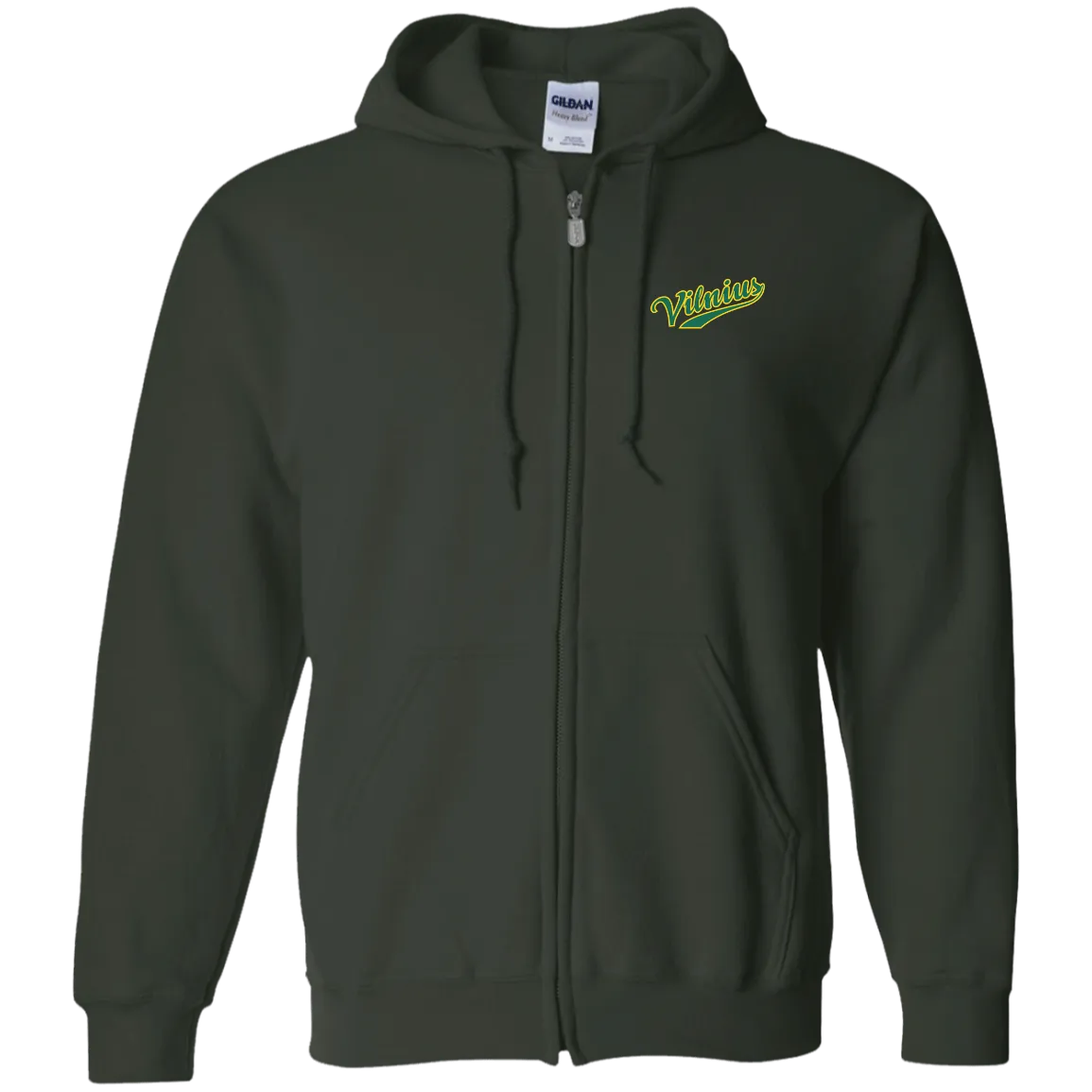 Vilnius - Men/Women Unisex Comfort Full-Zip Hoodie