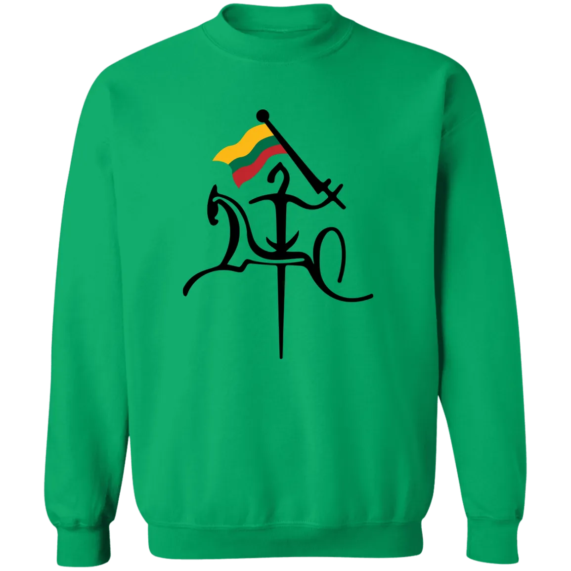 Vytis with Flag - Men/Women Unisex Comfort Crewneck Pullover Sweatshirt