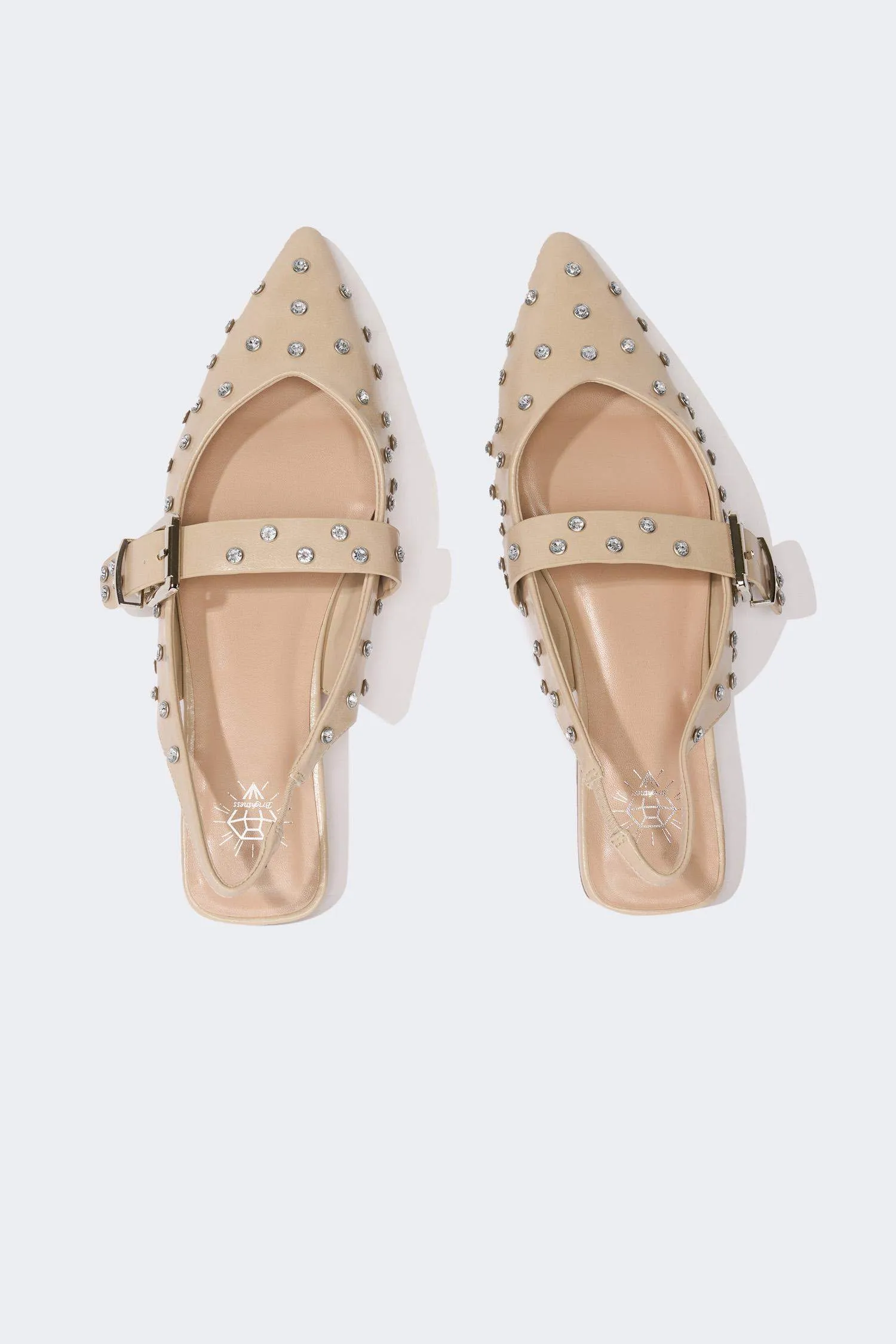 Woman Faux Leather Ballerina Flat Shoes