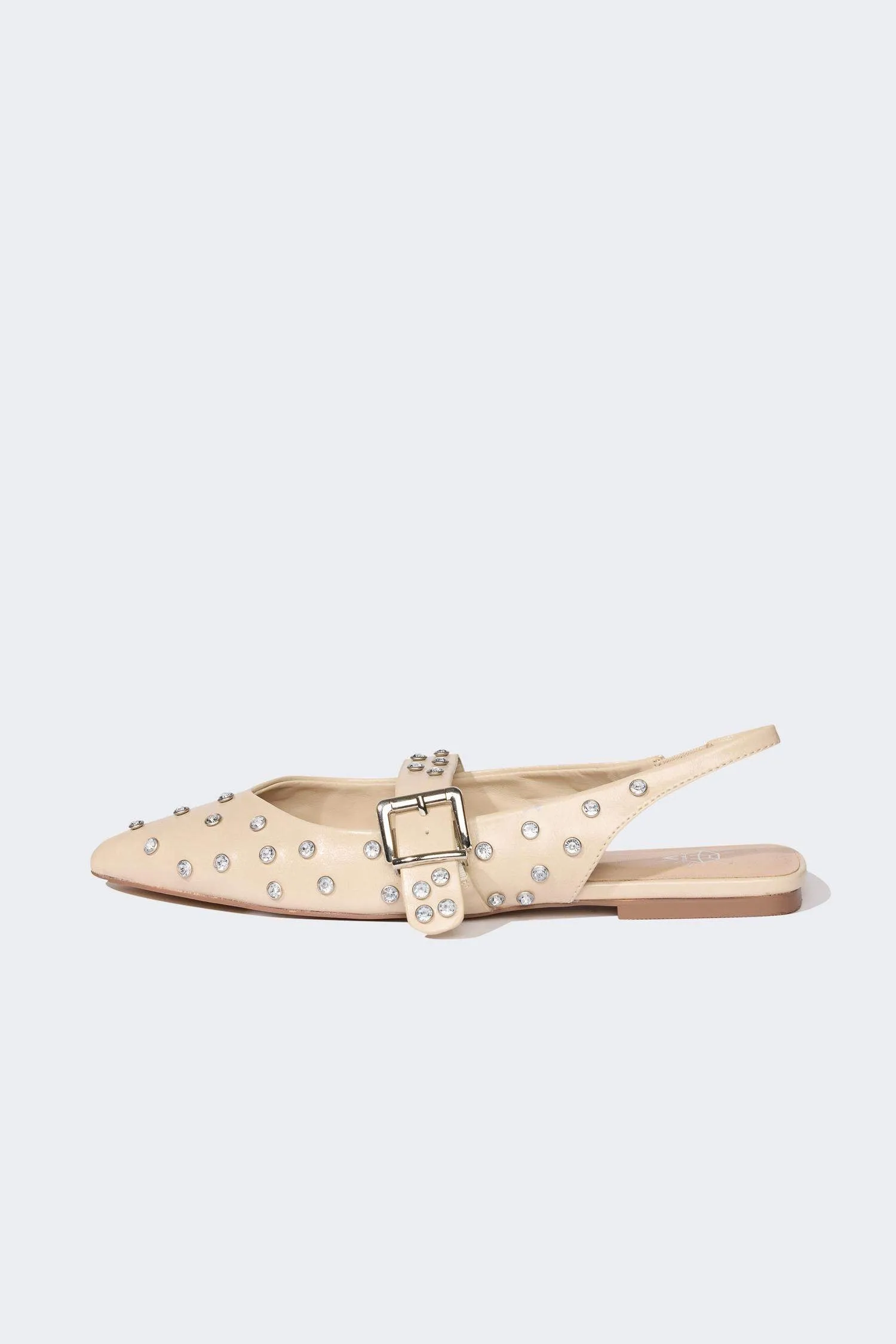 Woman Faux Leather Ballerina Flat Shoes