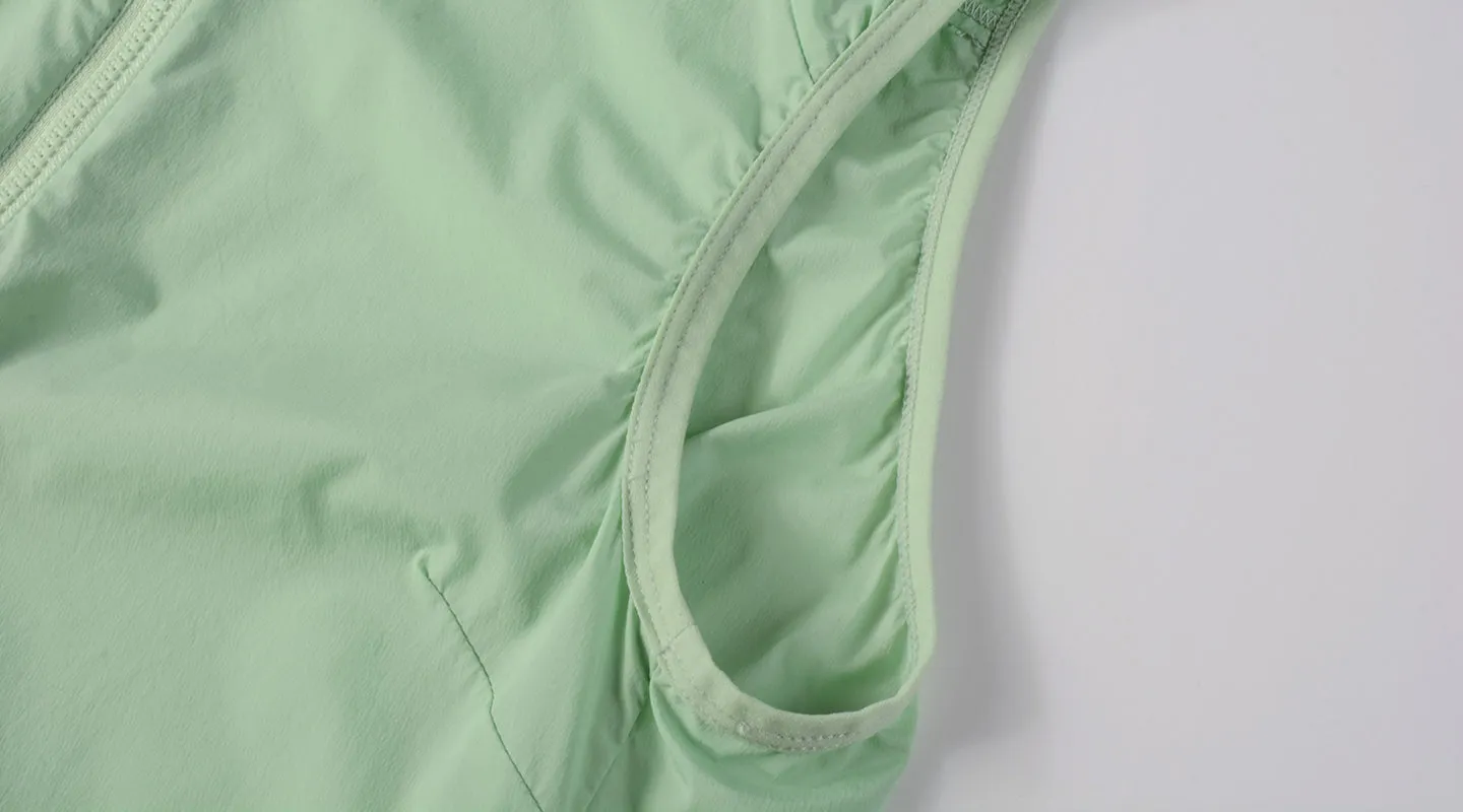 Women's Classic Lightweight Windproof Vest NCVEK033 Green