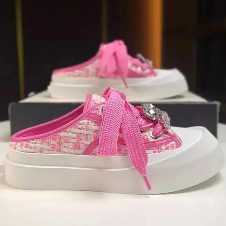 Women's Mixed Color Flat Platform Slides for Casual Wear