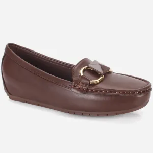 Womens "HERMEIN" Low Wedge Moccasins