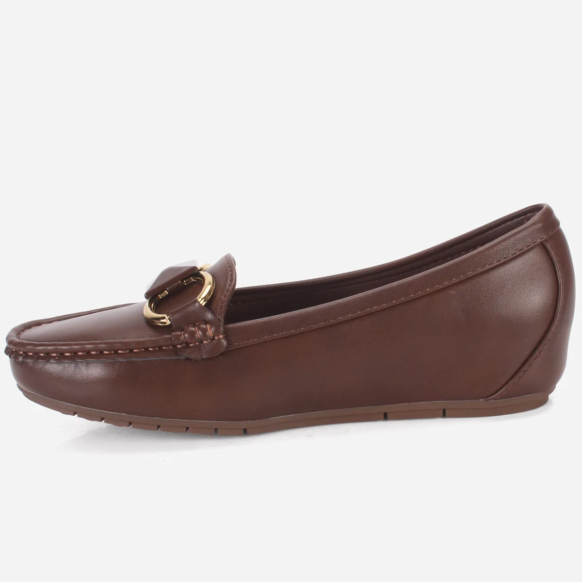 Womens "HERMEIN" Low Wedge Moccasins
