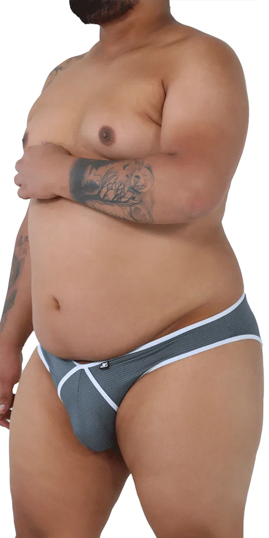Xtremen 91021x Microfiber Briefs Plus Size Gray