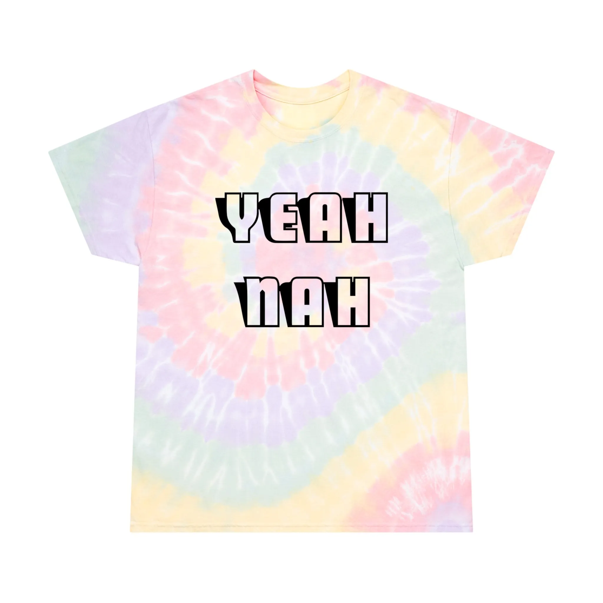 Yeah Nah Tie-Dye Tee, Spiral