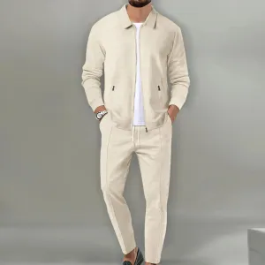 Zip-Up Max™ | Men's Two-Piece Set | Jacket & Pants, Lightweight Fabric, Casual Fit