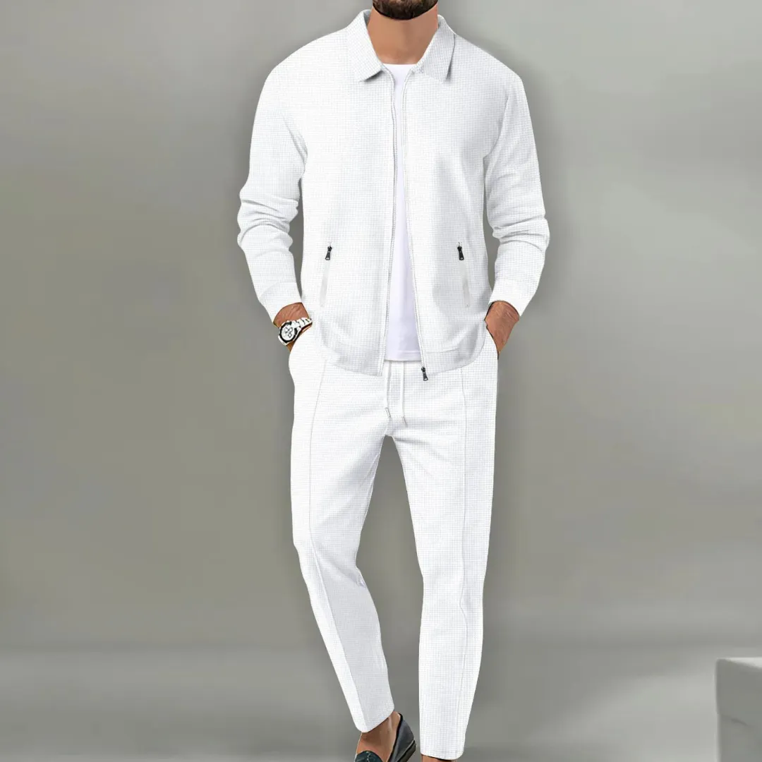 Zip-Up Max™ | Men's Two-Piece Set | Jacket & Pants, Lightweight Fabric, Casual Fit
